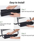 Footrest Cushion For Gravity Folding Recliners And Zero Gravity Chairs, Thick NBR Foam Pad For Outdoor Patio Lounge installation steps.