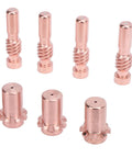 Brass contact tips and nozzles from Dope Welding Consumables Kit For 100L And Tweco Mini Guns, ideal for MIG welding.