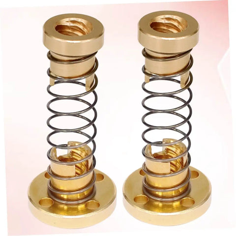 Two Sets Printer Lead Screw Kit Beefy Stainless Steel Lead Screws With Copper Nuts For Stepper Motors And CNC Machines Easy Install