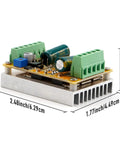 Beast 300W 3 Phase PWM DC Brushless Motor Speed Controller Sensorless for Hall Free Motors 5 to 50 Volts showing dimensions