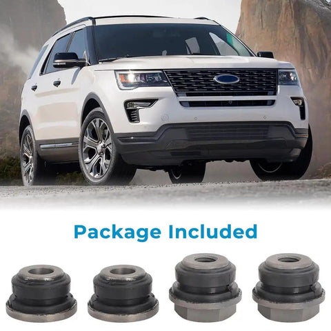 Ford Explorer Rack And Pinion Bushings Kit Four Piece Upgrade For 2010 2011 2012 2013 2014 2015 Models, Heavy Duty Alloy Bushings