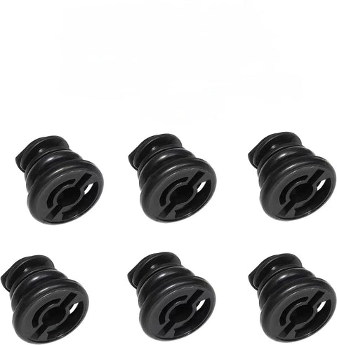 Oil Pan Drain Plug Replacement Kit With 6 Screws OEM 06L103801 Fits Volkswagen Audi Golf Passat, plastic drain plugs visible.