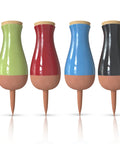 Extra Large Drip Irrigation Stakes No Fuss Easy Refill Four Week Watering System And Large Reservoir Bulbs in four colors