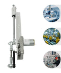 Tough As Nails 24V Adjustable Speed Reciprocating Linear Actuator with metal housing, 3 to 15 cm stroke for automation applications.