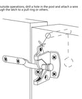 Heavy Duty Self Locking Gate Latch Built Tough For Wood Or Metal Backyard Gates with installation tips for secure attachment.