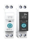 Gutsy 63 Amp Single Pole Circuit Breaker Switch With Sleek Metering And Din Rail Remote Control For Snappy Home Electrical Panels, black finish, 40A, WiFi metering.
