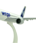 1:400 Die Cast B787 Wingo Airplane Model Collectible, 16 cm Long Metal Aircraft Replica With Random Base And Stand in flight display