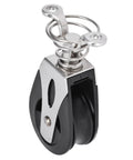 Nylon Swivel Sheave Block Head Pulley For Sailboats, Marine Grade 316 Stainless Steel, Plain Bearing, 20mm Wheel, 1500 Lb Working Load