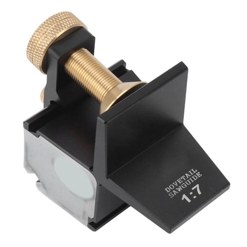 Magnetic Dovetail Saw Cutting Jig With 1 To 7 Accuracy For Woodworking Pro Grade Build Sturdy Aluminum Alloy Cutting Gauge