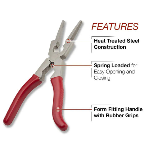 MIG Welding Pliers With Forge Hardened Steel Construction, 6 Function Heavy Duty Tool, Drop Forged Steel, Pre Curved Ergonomic Handles