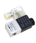 Heavy Duty 2 Port 2 Way Normally Closed Pneumatic Solenoid Valve With One Eighth Inch Ports Neutral Coil Compatible With DC12V DC24V