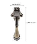 Kickdown Door Stopper For Commercial And Garage Doors Dope Heavy-Duty Zinc Alloy Build With Foot-Operated Design