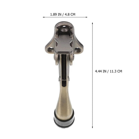 Kickdown Door Stopper For Commercial And Garage Doors Dope Heavy-Duty Zinc Alloy Build With Foot-Operated Design
