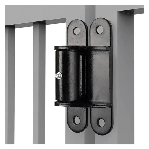 Stainless Steel Self Closing Reversible Door Hinge Heavy Duty 7-Inch Face Mount Bolt On Weld On Roller Bearing Gate Hinge Pair