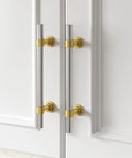 20 Pack 5 Inch Two Tone Brushed Nickel And Gold Cabinet Pulls Silver Cabinet Handles For Cabinets Modern Kitchen Hardware Closet And Bathroom