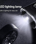 Portable Digital Tire Inflator Pump For Toyota Rav4 Ev With Bright Led Work Lamp And Auto Shutoff, displaying built-in LED lamp.