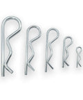 38 Piece Hitch Pin Clip Set With Five Sizes For Trailer And Tractor Applications Including Hair Pins R Clips by Yoliko