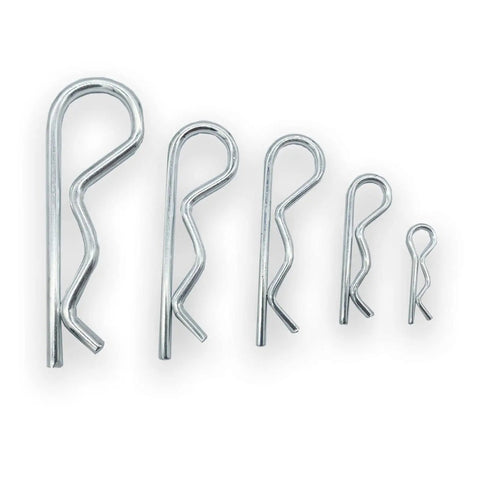 38 Piece Hitch Pin Clip Set With Five Sizes For Trailer And Tractor Applications Including Hair Pins R Clips by Yoliko