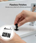 125 Pcs Snap Locking Rubber Plugs Assorted Kit With Case Black Silicone Seals For Round Holes 0.2-1 Inch 8 Sizes in sink drain
