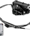Heavy Duty Electric Parking Brake Actuator For Bmw X5 E70 And X6 E71 E72 2007 To 2014 Direct Replacement Control Module 34436850289 side view with cable