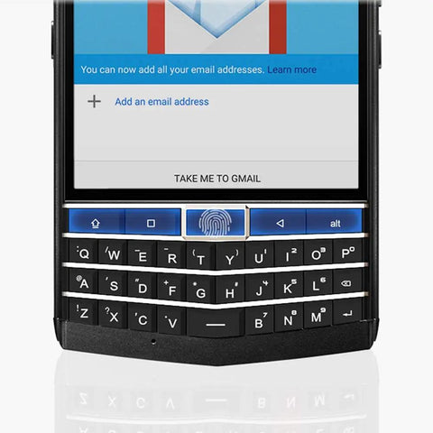 Tough As Nails Rugged QWERTY Smartphone Powered By Rock Solid Android 10 Platform showing keyboard and email setup screen.