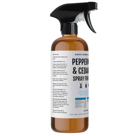 Peppermint Oil Spray For Bugs And Pests Indoor Outdoor Pest Control With Cedar Oil 16oz Non Toxic Natural Insect Repellent Bottle