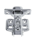 Front view of three types stainless steel hydraulic furniture cupboard face frame cabinet door concealed hinges with 90 degree adjustability