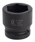 1 In Drive 1-3/4 In 6-Point Impact Socket Premium CR-MO Alloy Steel For Pro Grade And Industrial Use, Heavy Duty Torque