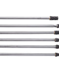 Five tungsten carbide rotary bits with 6mm shanks for metalworking, part of the Badass Six Piece Tungsten Carbide Rotary Bit Set.