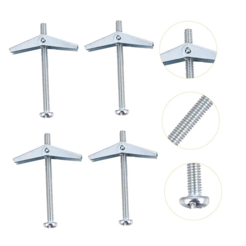 30 Piece Carbon Steel Self Drilling Anchors And Expansion Screws Kit Aircraft Toggle Bolts For Easy Drywall Installation