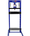 Heavy Duty 12 Ton Hydraulic Shop Press With H Frame Garage Floor Workhorse Adjustable Working Table Height Thick Steel Plates