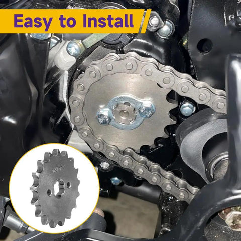 Installed Front 428 Sprocket 17 Tooth 17mm for 50cc to 160cc Pit Dirt Bikes ATV Quad Replacement Part Fits TaoTao Coolster Apollo