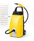 This Badass 3000W Steam Engine Cleaner Is A Total Beast For Your Home. Yellow steam cleaner with tank and hose for deep cleaning blinds.