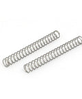 Two 304 stainless steel compression springs, 6mm outer diameter, 0.6mm wire, 50mm free length.
