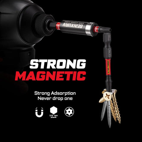 Heavy Hitter Impact Security Torx Bit Set Featuring Magnetic S2 Steel Star Drivers covering TT7 through TT40 sizes with an extension and screws.