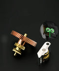 All Metal Filament Feed Gear Set For P2S Extruder Upgrade With Hardened Steel Gears Beefed Up Brass Reducer And Machined Aluminum Idler Arm