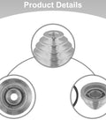 Heavy Duty Alu Benchtop Drill Press Pulley Set For Z4116 Models, 5 Step Cone Wheel Kit With V Belt And 18mm Motor Shaft Transmission Upgrade For Smooth Drilling And Fast Variable Speed Control, aluminum pulley close-up