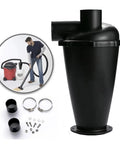 Cyclone Dust Separator Collector With Universal Flange For Vacuum Cleaners next to vacuum setup and installation parts