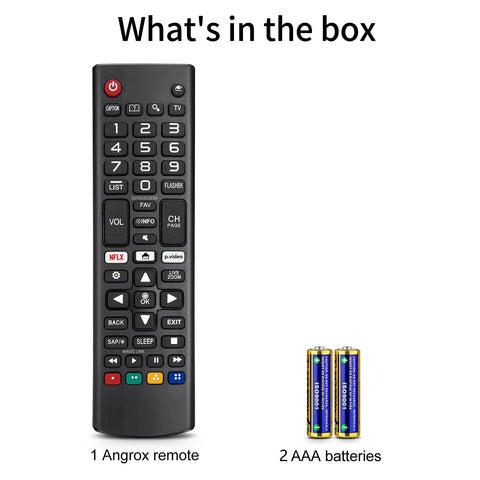 Universal Smart TV Remote Replacement For All LG OLED 3D ThinQ TVs With Battery Easy Setup No Fuss Plug And Play remote and batteries