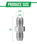 Pack Of Ten One Quarter JIC Male To One Quarter JIC Male Hydraulic Hose Adapter Fittings With Protective Cover High Pressure Up To 5000 Psi Wide Temperature Range Minus 65 To 500 Degrees Straight Tube Hydraulic Connectors, 1/4 inch