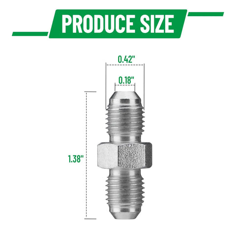 Pack Of Ten One Quarter JIC Male To One Quarter JIC Male Hydraulic Hose Adapter Fittings With Protective Cover High Pressure Up To 5000 Psi Wide Temperature Range Minus 65 To 500 Degrees Straight Tube Hydraulic Connectors, 1/4 inch