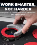 Smooth Running Precision Router Table Lift System Featuring Hard Anodized Aluminum Plate and Bearing Guide Carriage enhancing bit changes.