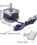 Plug And Play Y Axis Stepper Motor Replacement For Tina2S 3D Printers, Direct Drop In, 35 28mm And 1.3 By 1.1 Inch Size with cable