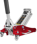 1.5 Ton Aluminum And Steel Hydraulic Floor Jack With Dual Piston Quick Lift Pump Low Profile Racing Car Jack For Vehicles Lightweight Yet Beefy 3000 Lb Capacity Red Finish