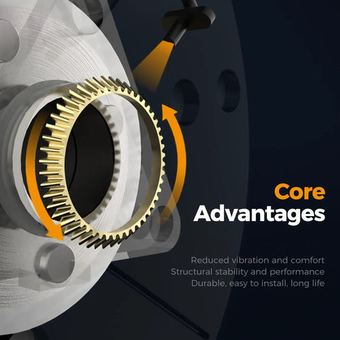 Core advantages of Front 4WD Wheel Bearing and Hub Assembly for 2000-2002 Ford Excursion and 1999-2004 Ford F-250 Super Duty and F-350 with ABS