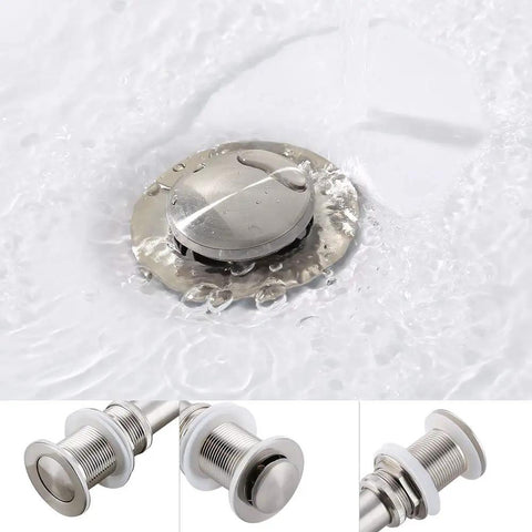 Chrome pop-up drain for Rectangle Vessel Sink And Faucet Combo For Modern Bathrooms White Above Counter Basin 19 By 15 Inch Vanity Set