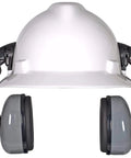 Sound Control Classic Helmet Mounted Hearing Protection For Slotted Full Brim Hard Hats With Cushioned Ear Pads And Adjustable Earmuffs 25 dBA Noise Reduction SH Gray Gear