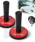 Pro Vinyl Wraps Applicator Tool Kit by NewishTool; front view of two red circular bases with black handles