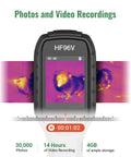 Thermal Imaging Camera With Visual Sensor And Laser Pointer, Dual IR And Visible Cams, display recording heat map, 4GB storage.