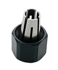 Replacement Collet Nut For Quarter Inch Collets And Router Systems Fits 2485-20 2486-20 48-66-2485 48-66-2486 close-up view